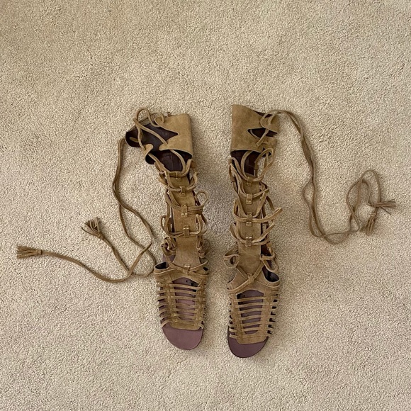 Free People Gladiator Sandals. Sz 38 (7-7.5) NWT - Picture 3 of 3